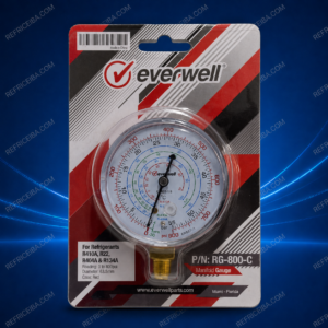 Reloj De Alta Presion Rojo Para Manometros R410A R22 R404A R134A