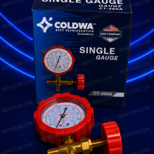 Manometro Rojo Alta Con Reloj