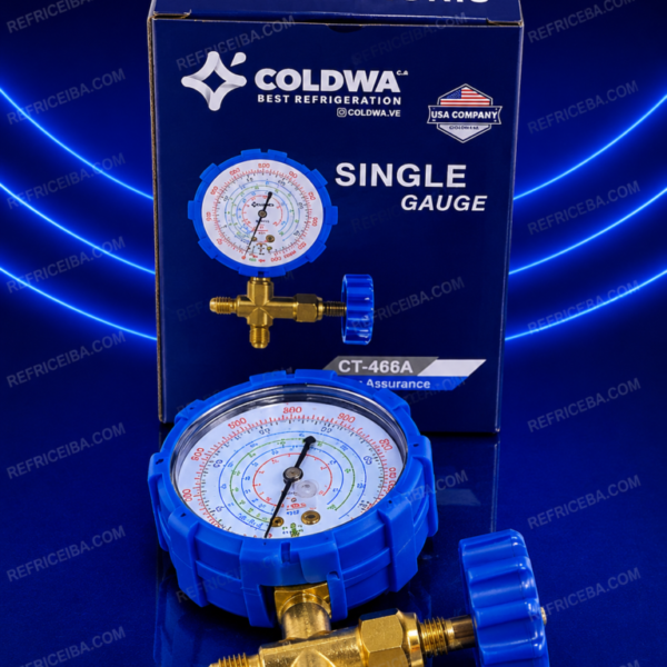 Manometro Azul Baja Con Reloj