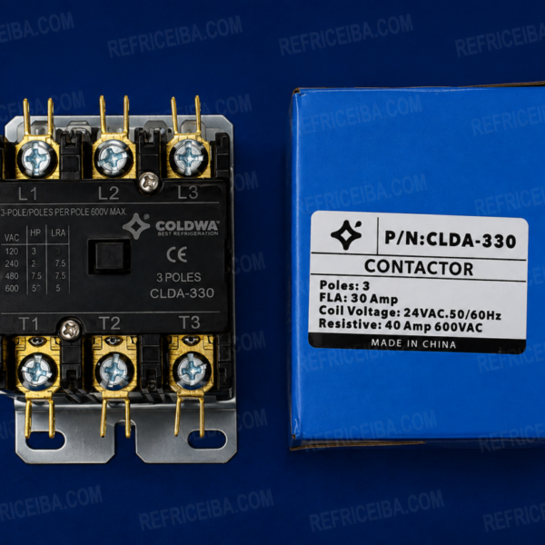 Contactor 3 Polos 30 Amp / 24V / Trabajo Pesado