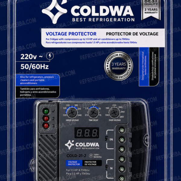 Protector De Voltaje 220V Cable Cable Con Indicador