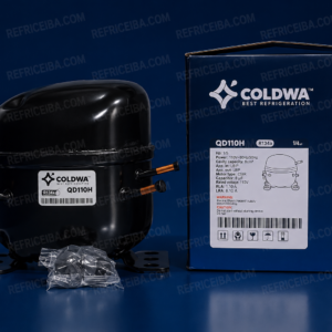 Compresor De Refrigeracion 1/3Hp R134A 110V 3 Tubos Coldwa