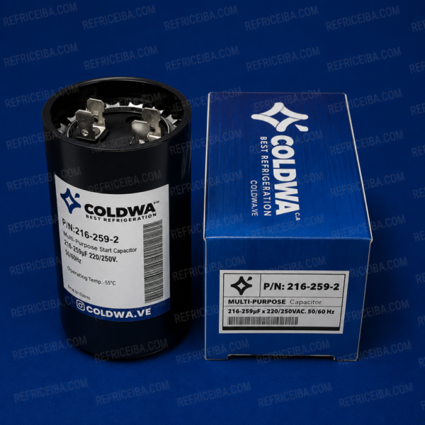 Capacitor De Arranque 216-259-2 Mf