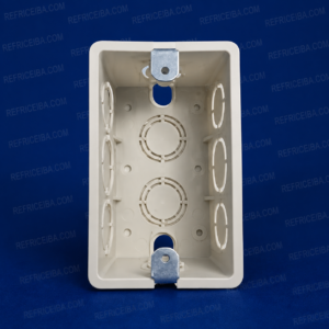 Cajetin Plastico Electrico 4X2 Blanco