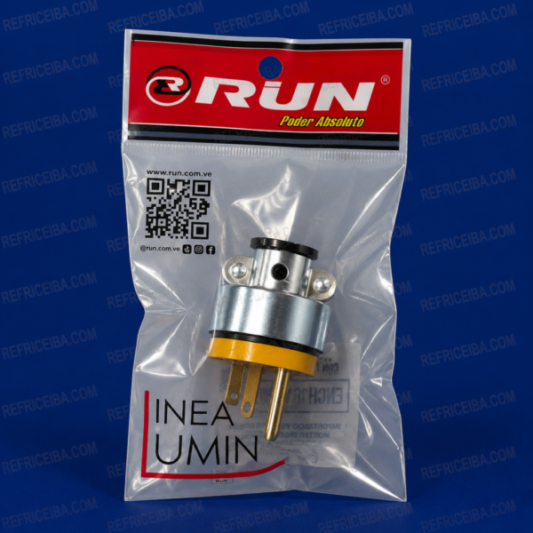 Enchufe 110V Metal/Vinil C/Tierra 20A Run