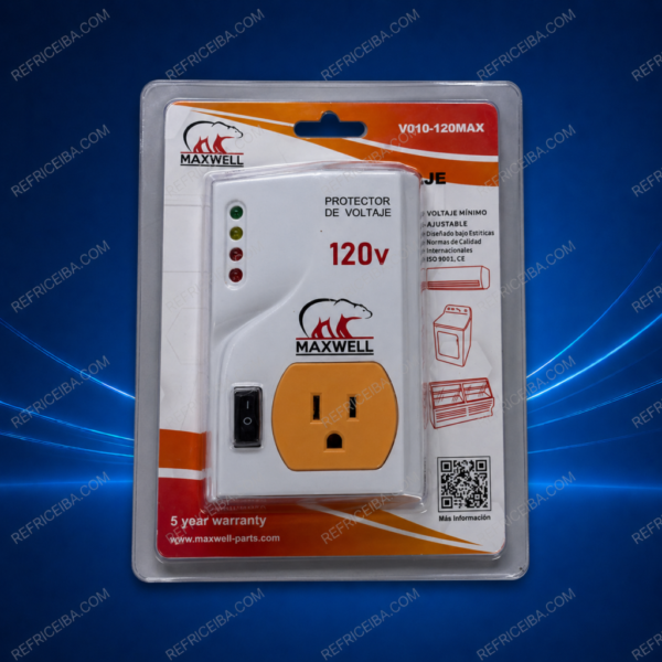 Protector Voltaje Maxwell 110V Enchufe