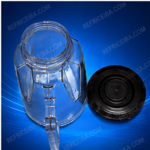 Vaso Transparente Con Tapa Samuray