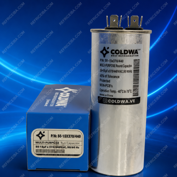 Capacitador De Marcha 50+15Uf 370V