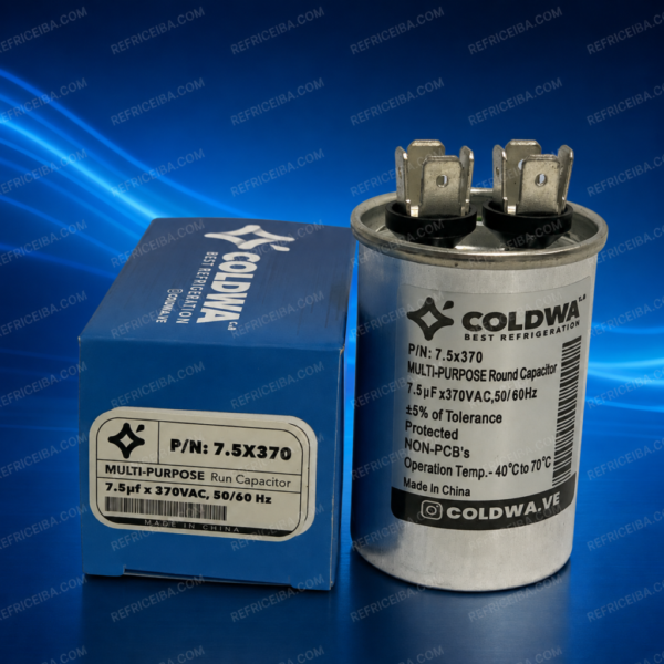 Capacitador De Marcha 7.5Uf 370V