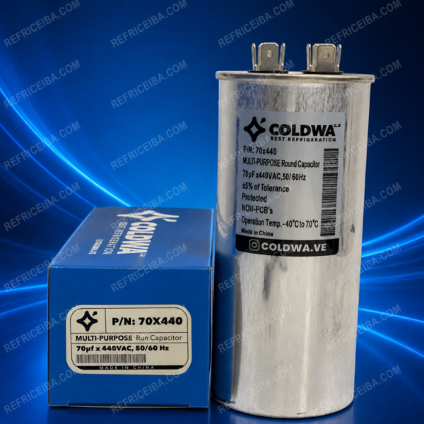 Capacitador De Marcha 70Uf 440V