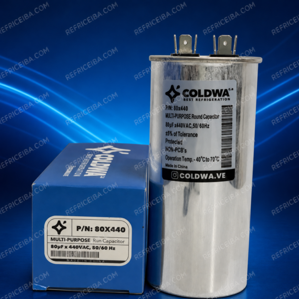 Capacitador De Marcha 80Uf 440V