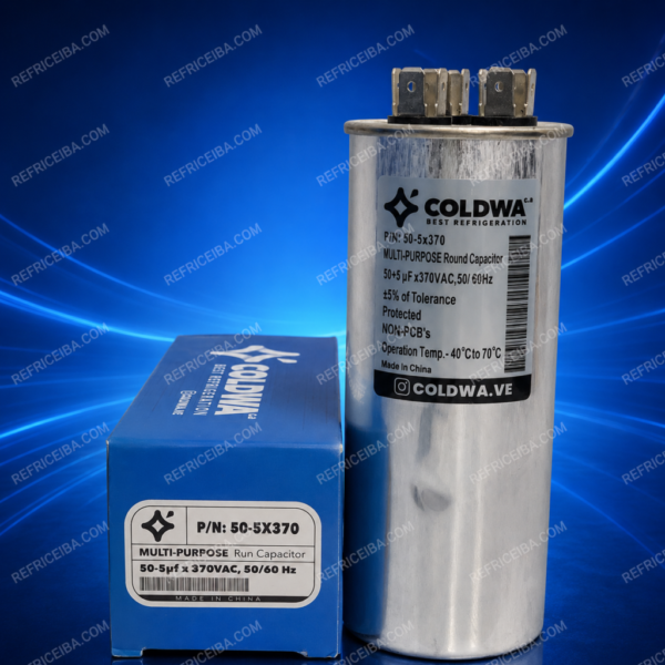 Capacitador De Marcha 50+5Uf 370V
