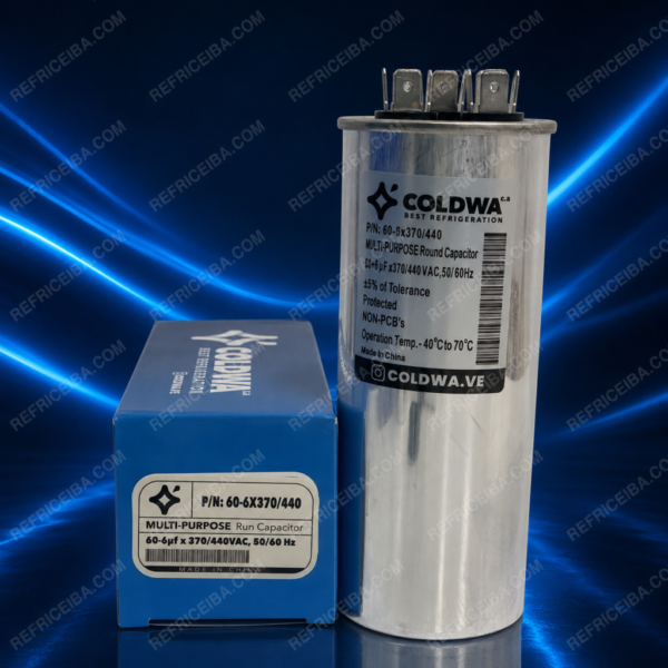 Capacitador De Marcha 60+6Uf 370V