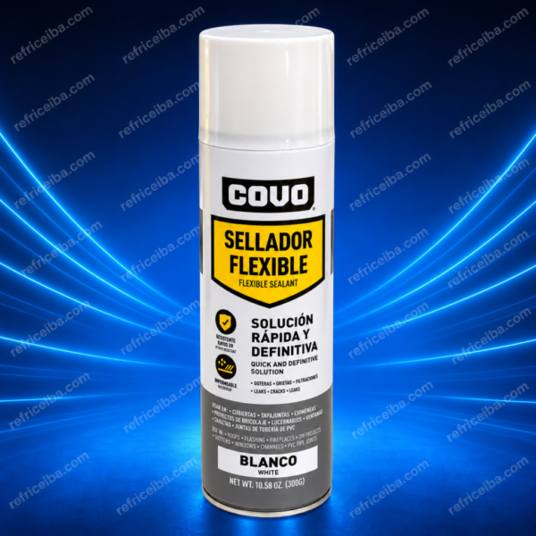 Sellador Flexible COVO Blanco – Solución rápida para goteras, grietas y filtraciones.