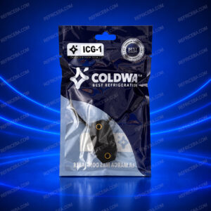 Relé electrónico Coldwa ICG-1 con cable de conexión dentro de su empaque original.
