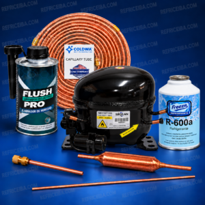 Combo Instalacion Compresor Sikelan 1/6hp R600a